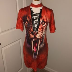 Spandex Tiger Dress